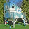 6' x 4' Shire Command Post Kids Wooden Platform Playhouse (1.69m x 2.22m)