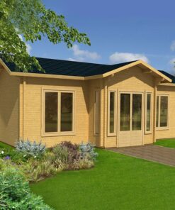 Palmako Anna 7.8m x 4.8m Log Cabin Garden Building (70mm)