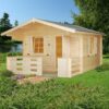 Palmako Emma 3.6m x 3.6m Log Cabin Summer House (34mm)