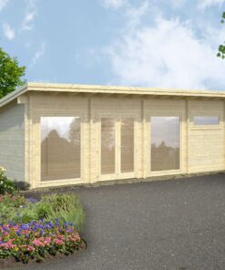 Palmako Heidi 8.4m x 3m Log Cabin Garden Building (70mm)
