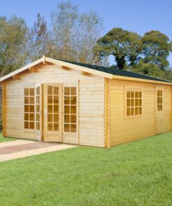 Palmako Irene 3.8m x 5.7m Log Cabin Garden Building (44mm)