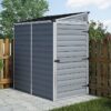 4' x 6' Palram Canopia Grey Skylight Pent Plastic Shed (1.17m x 1.77m)