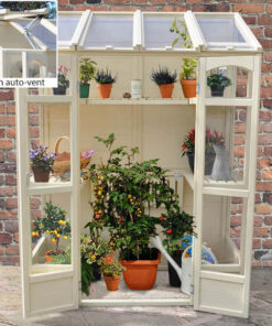 5'x2' Forest Victorian Tall Wall Greenhouse with Auto Vent (1.47x0.72m)
