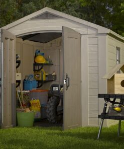 8' x 11' Keter Factor Plastic Garden Shed (2.57m x 3.32m)