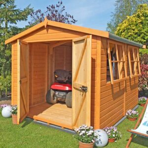 16' x 8' Shire Bison Heavy Duty Heavy-duty shed with reinforced framing