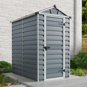 4' x 6' Palram Canopia Grey Skylight Plastic Shed (1.21m x 1.77m)