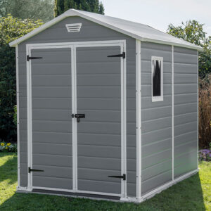 log cabin with durable roofing and secure doors