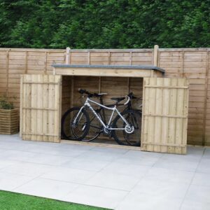 Flat-pack shed ready for DIY assembly
