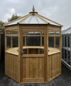 7'10 x 7'10 Coppice Thetford Octagonal Wooden Greenhouse (2.39m x 2.39m)
