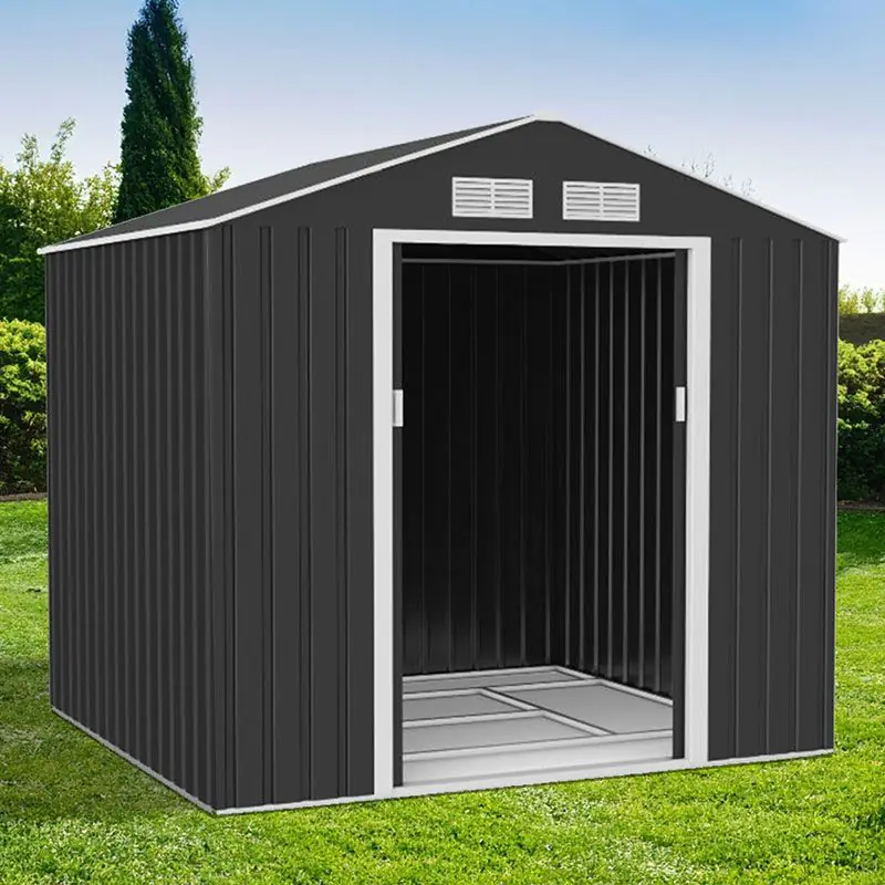 Wooden garden shed in a Scottish garden