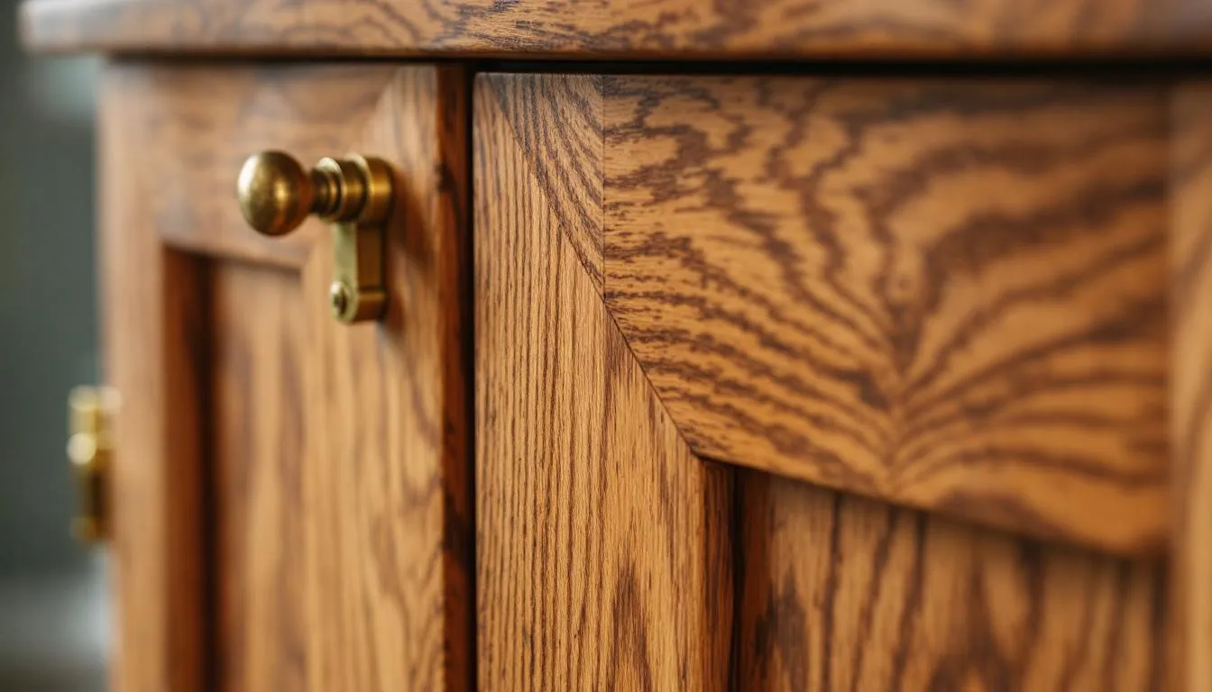 A close-up view showcases the intricate details of quality timber construction and hardware used in garden sheds, emphasizing the craftsmanship and durability of the materials. This image highlights the best practices in shed design, ensuring longevity and aesthetic appeal for outdoor spaces.
