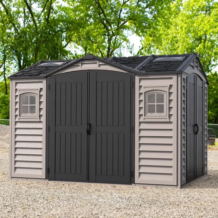 11′ x 8′ Saffron Apex Plus Plastic Vinyl Shed (3.26m x 2.4m)