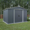 10' x 10' Yardmaster Castleton Anthracite Apex Metal Shed (3.03m x 2.98m)