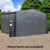 10' x 11' Asgard Garrison Plus Police Preferred Metal Garden Workshop Shed - Installation Included (3.11m x 3.48m)