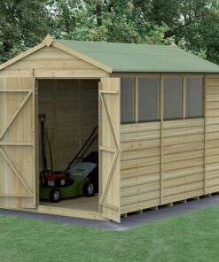 10' x 6' Forest Beckwood 25yr Guarantee Shiplap Pressure Treated Double Door Apex Wooden Shed (3.01m x 1.99m)