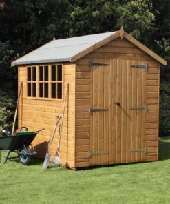 10' x 6' Traditional Heavy Duty Shiplap Apex Wooden Garden Shed (3.05m x 1.83m)