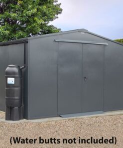 10' x 7' Asgard Garrison Police Preferred Metal Garden Workshop Shed - Installation Included (3.11m x 2.39m)