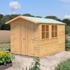 10' x 7' Shire Guernsey Double Door Wooden Garden Shed (3.35m x 2.2m)
