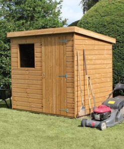 12' x 8' Traditional Standard Shiplap Pent Wooden Garden Shed (3.66m x 2.44m)