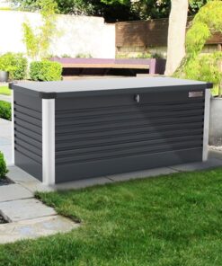 4x2 Trimetals Anthracite Protect.A.Box - Premium Metal Garden Storage