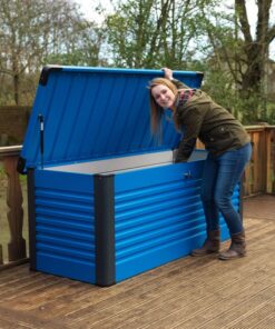4x2 Trimetals Blue Protect.a.Box - Premium Metal Garden Storage