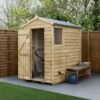 6' x 4' Forest 4Life 25yr Guarantee Overlap Pressure Treated Apex Wooden Shed - Next Working Day Delivery