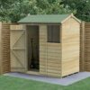 6' x 4' Forest Beckwood 25yr Guarantee Shiplap Pressure Treated Reverse Apex Wooden Shed (1.88m x 1.34m)