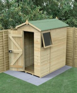 6' x 4' Forest Timberdale 25yr Guarantee Tongue & Groove Pressure Treated Apex Shed (1.93m x 1.37m)