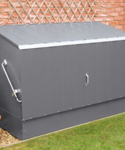 6'4 x 2'9 Trimetals Metal Bike Shed - Anthracite (1.95m x 0.88m)