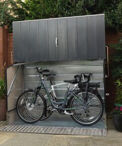 6'4 x 2'9 Trimetals Protect.a.Cycle Metal Bike Shed with Ramp - Anthracite (1.95m x 0.88m)