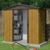 6'8 x 4'6 Yardmaster Woodview Apex Metal Shed (2.02m x 1.37m)