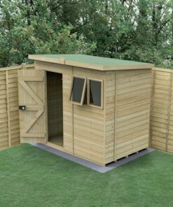 7' x 5' Forest Timberdale 25yr Guarantee Tongue & Groove Pressure Treated Pent Shed (2.24m x 1.67m)