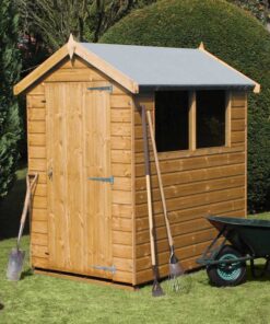 7' x 7' Traditional Standard Shiplap Apex Wooden Garden Shed (2.14m x 2.14m)