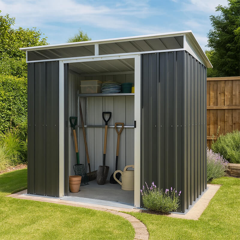 8' x 5' Yardmaster TopLight Pent Metal Shed (2.38m x 1.59m)