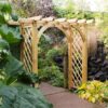 Forest Large Ultima Wooden Garden Pergola Arch 8' x 4'