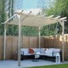 Forest Large Ultima Wooden Garden Pergola with Retractable Canopy 12' x 12'