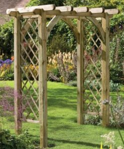 Forest Ultima Wooden Garden Pergola Arch 6'x4'