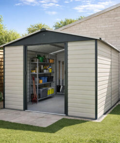 10' x 12' Yardmaster Shiplap Metal Shed Anthracite Finish (3.03m x 3.76m)