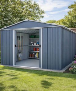 10' x 13' Yardmaster Castleton Anthracite Metal Shed (3m x 3.9m)
