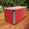 4'x2'5 (1.2x0.75m) Trimetals Red Protect.a.box - Premium Metal Garden Storage