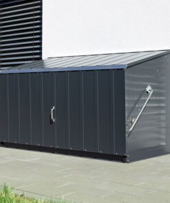 6'5 x 2'11 Trimetals Storeguard Anthracite Metal Garden Storage Unit (1.96m x 0.89m)