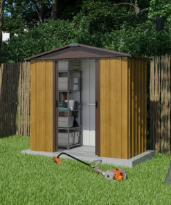 6'8 x 4'6 Yardmaster Woodview Metal Shed (2.02m x 1.37m)