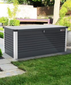 6'x2'5 (1.8x0.75m) Trimetals Anthracite Protect.a.Box - Premium Metal Garden Storage