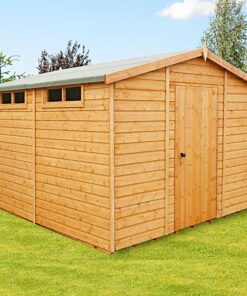 10' x 10' Shire Premium Security Apex Wooden Garden Shed (2.99m x 2.99m)