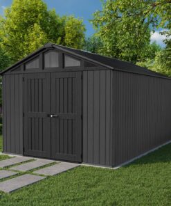 10' x 15' Keter Stronghold Grey Plastic Garden Shed (3.05m x 4.53m)