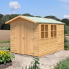 10' x 7' Shire Guernsey Double Door Wooden Garden Shed (3.35m x 2.2m)