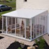 12' x 14' Palram Canopia San Remo White Lean To Conservatory (3.80m x 4.35m)