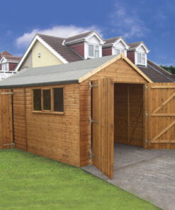14' x 10' Traditional Deluxe Shiplap Wooden Garage / Workshop Shed (4.28m x 3.05m)