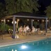 16' x 12' Palram Canopia Dallas 4900 Grey Garden Gazebo (4.88m x 3.64m)