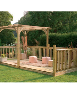 16' x 8' (4.88x2.44m) Forest Large Pergola Deck Kit